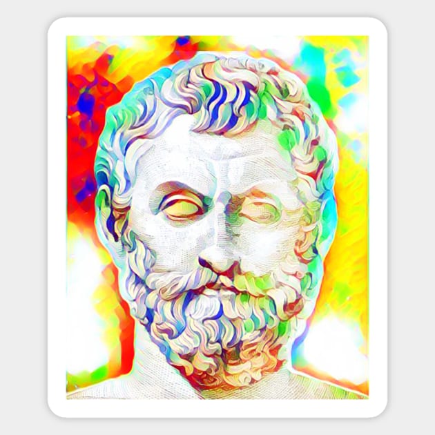 Thales of Miletus Portrait | Thales of Miletus Artwork 11 Sticker by JustLit